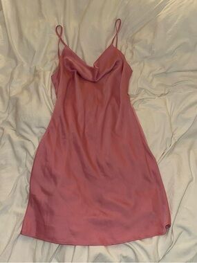 Urban Outfitters Pink Slip Mini Dress